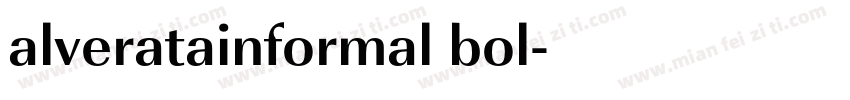 alveratainformal bol字体转换